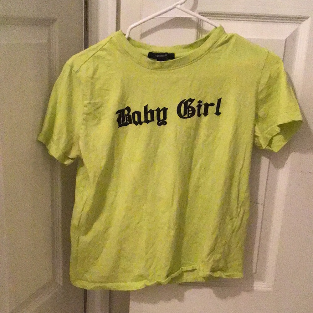 Baby girl green shirt
